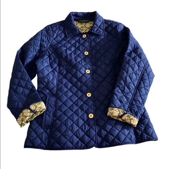 C. Wonder Water Resistant Quilted Barn Jacket with Printed Lining - Picture 5 of 14